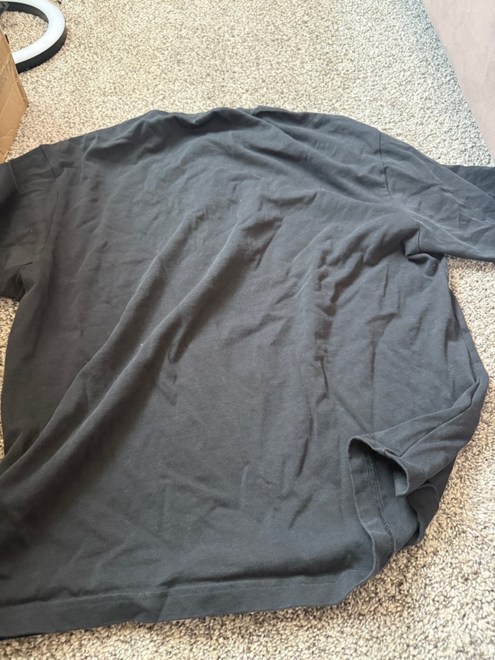 Jordan Black Embroidered Air Jordan Crewneck Tee - Picture 3 of 4